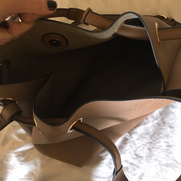 H&M Faux Leather Handbag Brown - Picture 3 of 5